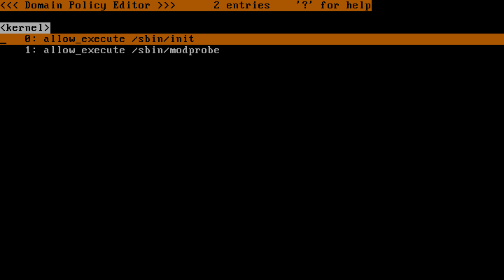 Screen for Domain Policy