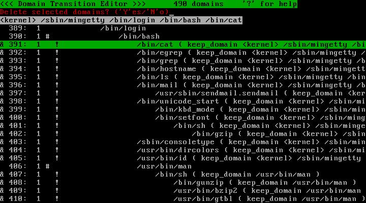 Before deleting unreachable domains